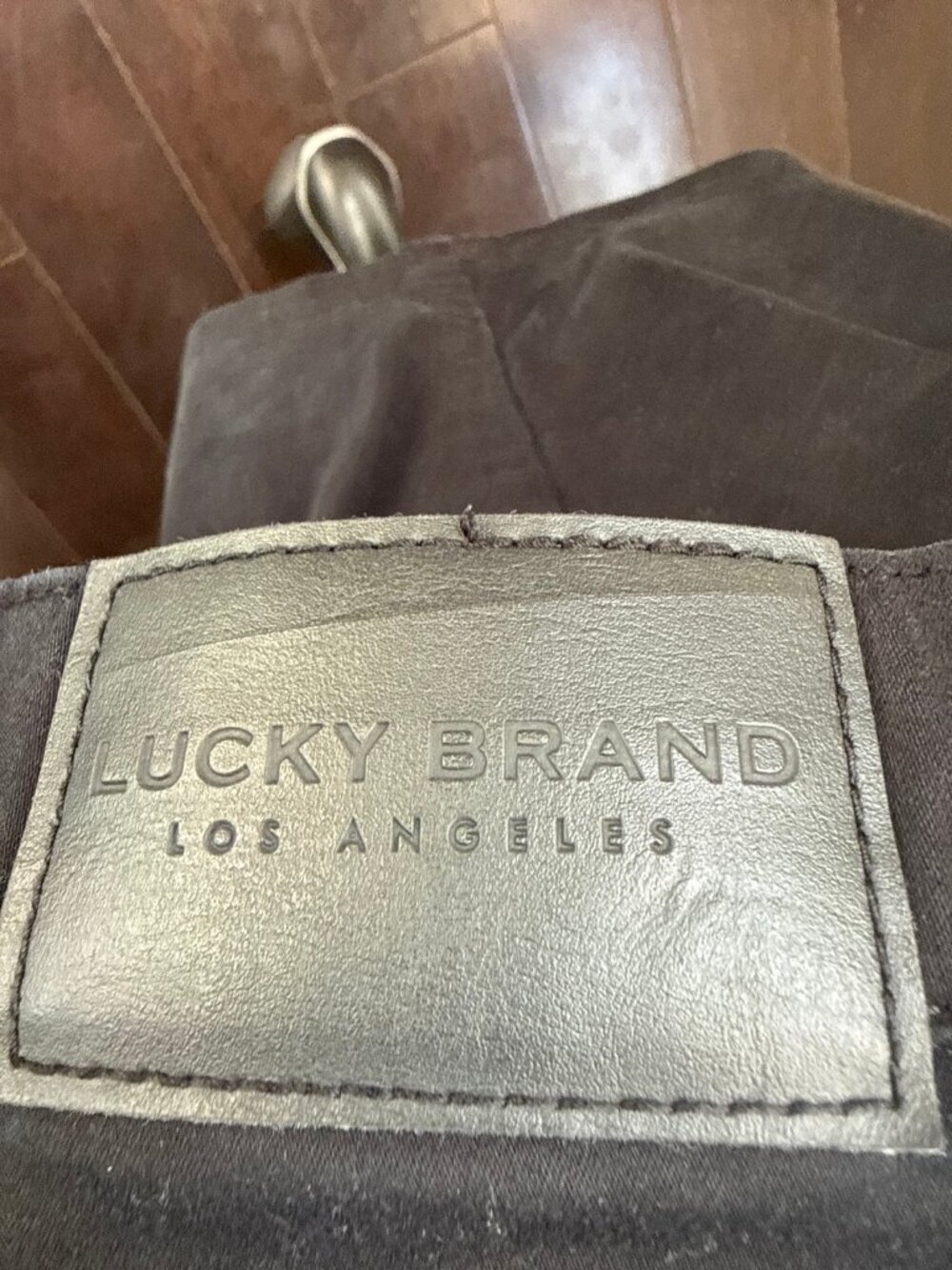 Lucky Brand Mens Straight Leg Black Stretch Jeans 34x30